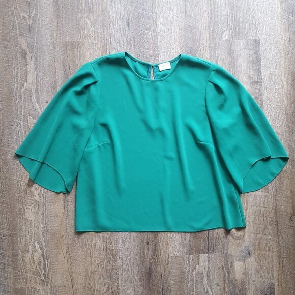 WILFRED | Aritzia Cambrai Cropped Blouse Top | Sz. S - Picture 2 of 6